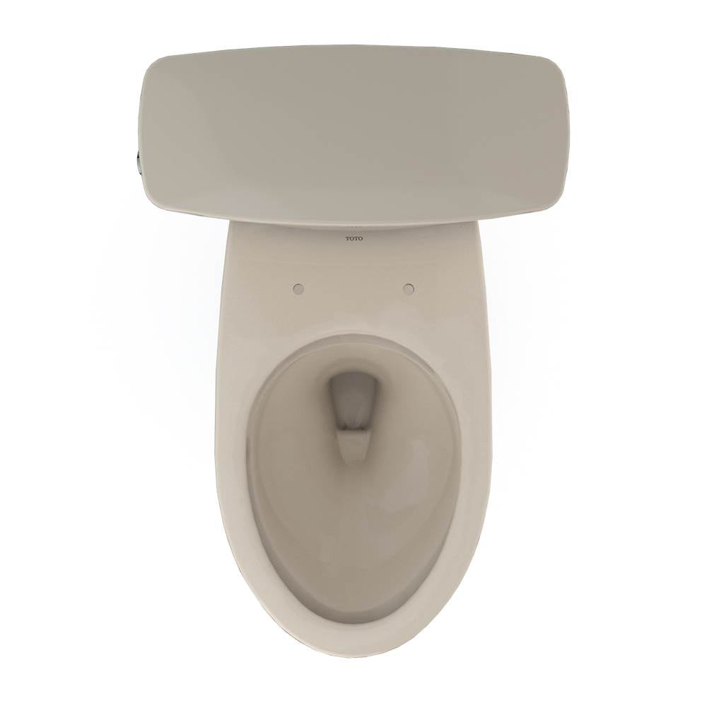 Toto Drake Transitional Two-Piece Elongated 1.28 Gpf Tornado Flush Toilet With Cefiontect, Cotton White