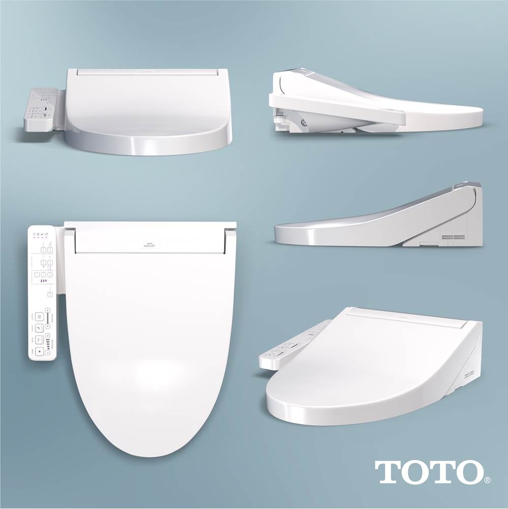 TOTO WASHLET KC2 Electronic Bidet Toilet Seat with Heated Seat and SoftClose Lid, Elongated, Cotton White