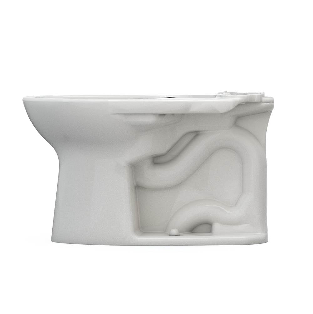 Toto Drake Elongated Tornado Flush Toilet Bowl With Cefiontect, Cotton White