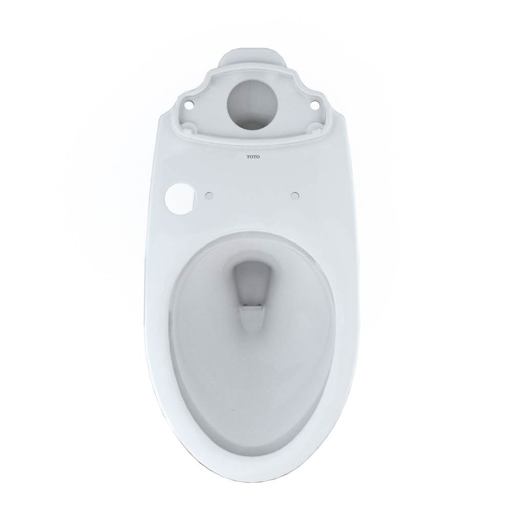 Toto Drake Elongated Tornado Flush Toilet Bowl, Washlet+ Ready, Cotton White