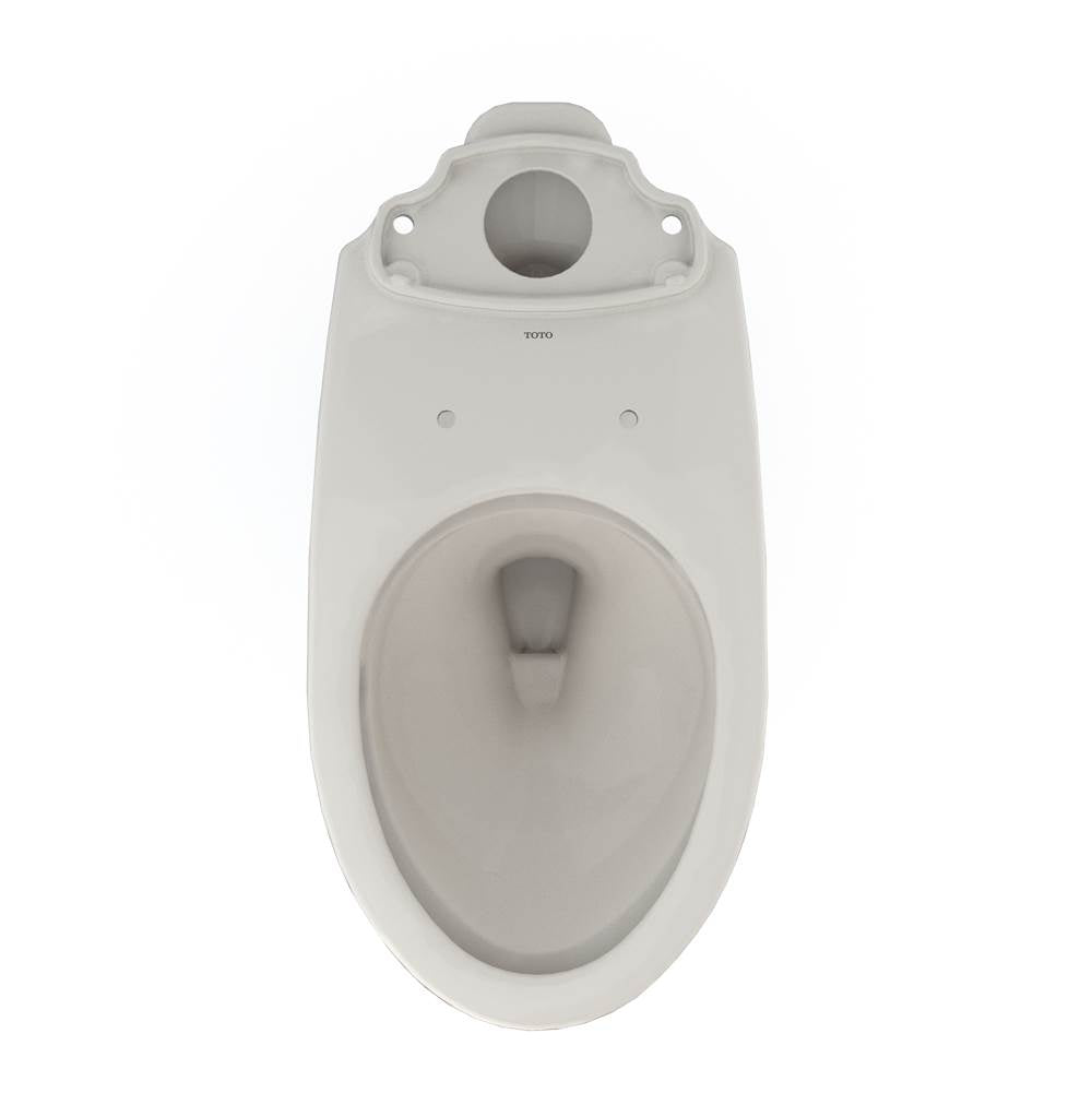 Toto Drake Elongated Universal Height Tornado Flush Toilet Bowl With Cefiontect, Cotton White