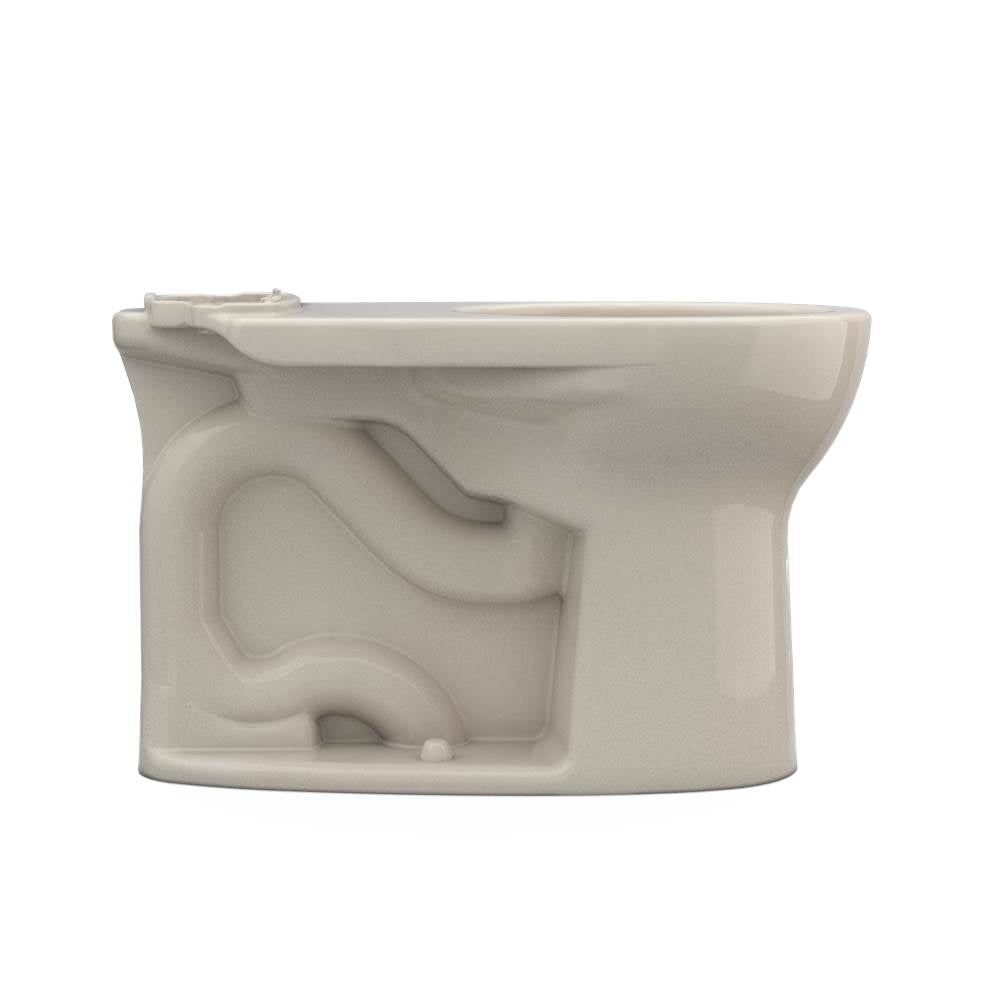 Toto Drake Round Tornado Flush Toilet Bowl With Cefiontect, Cotton White
