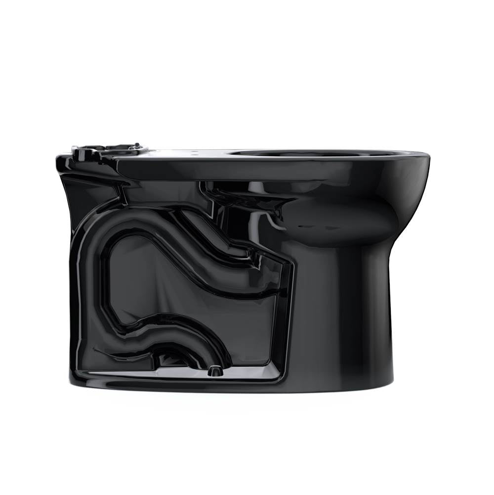 Toto Drake Round Tornado Flush Toilet Bowl, Ebony