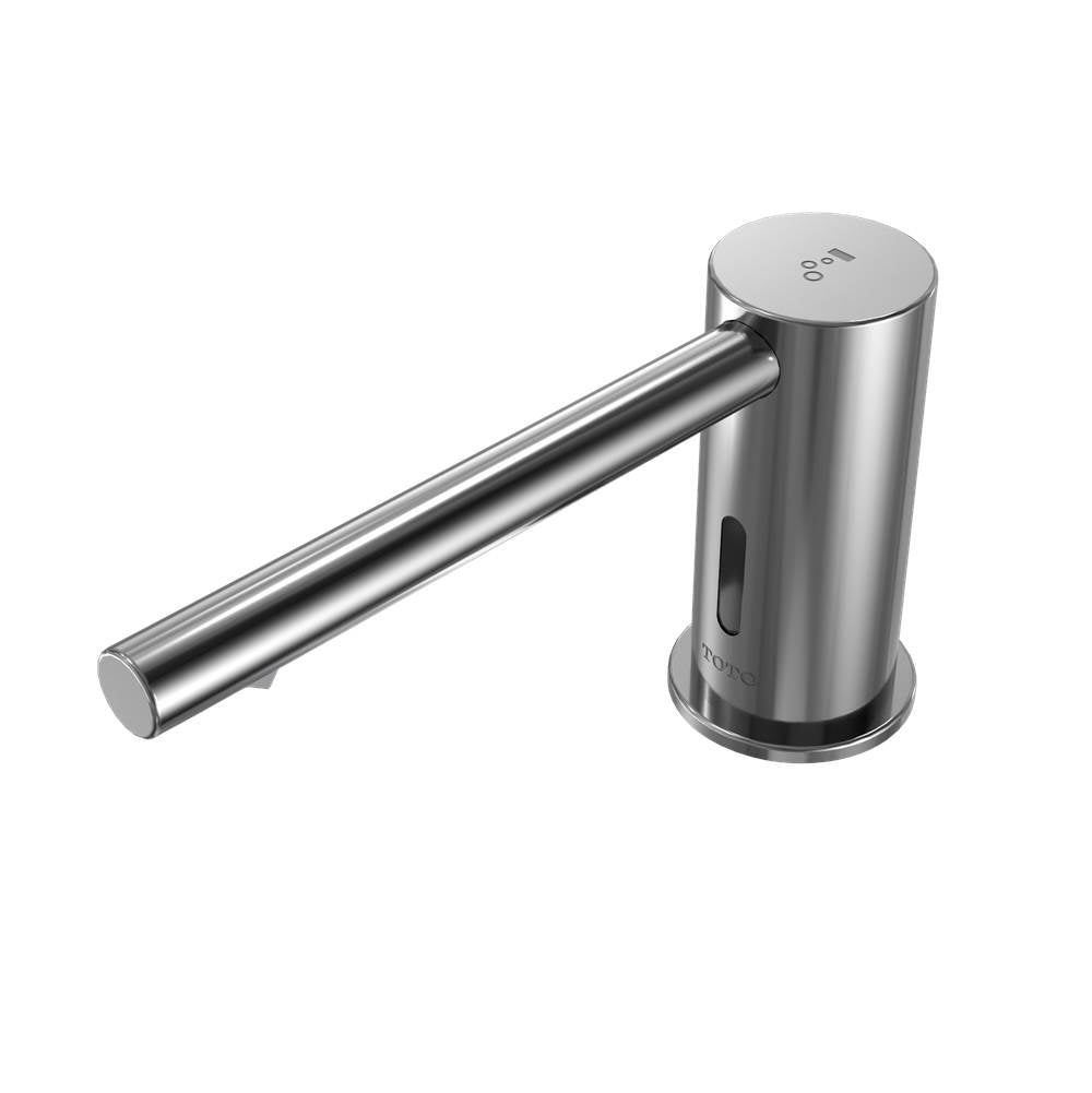 Toto Round S Touchless Auto Foam Soap Dispenser Controller With 3 Liter Reservoir Tank And 2 Spouts, Polished Chrome