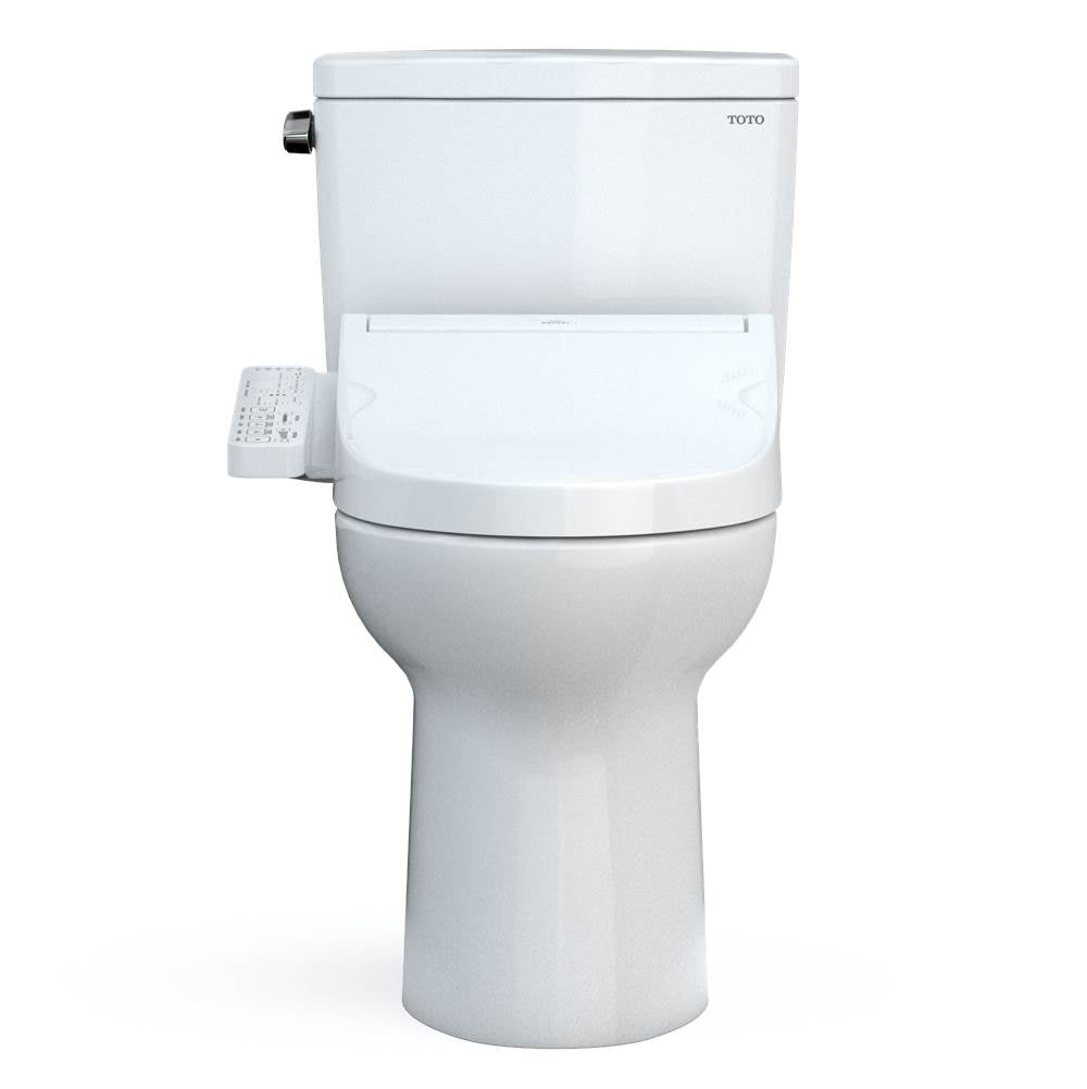 Toto Drake Washlet+ Two-Piece Elongated 1.6 Gpf Tornado Flush Toilet With C2 Bidet Seat, Cotton White