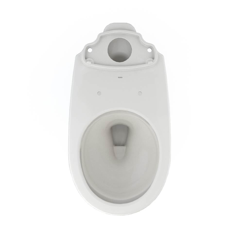Toto Drake Round Tornado Flush Toilet Bowl With Cefiontect, Cotton White