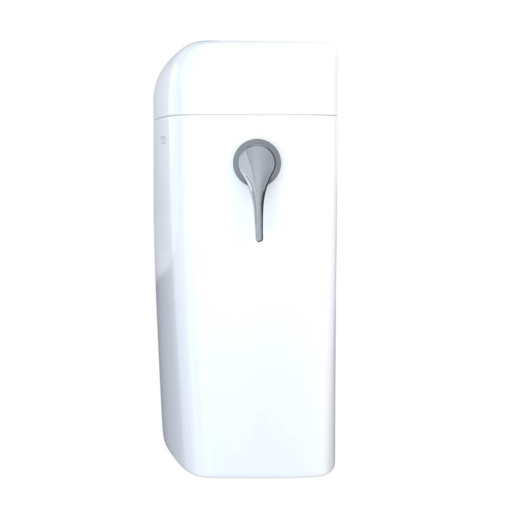 Toto Aquia Iv Cube Dual Flush 1.28 And 0.9 Gpf Toilet Tank Only With Right Hand Trip Lever, Cotton White
