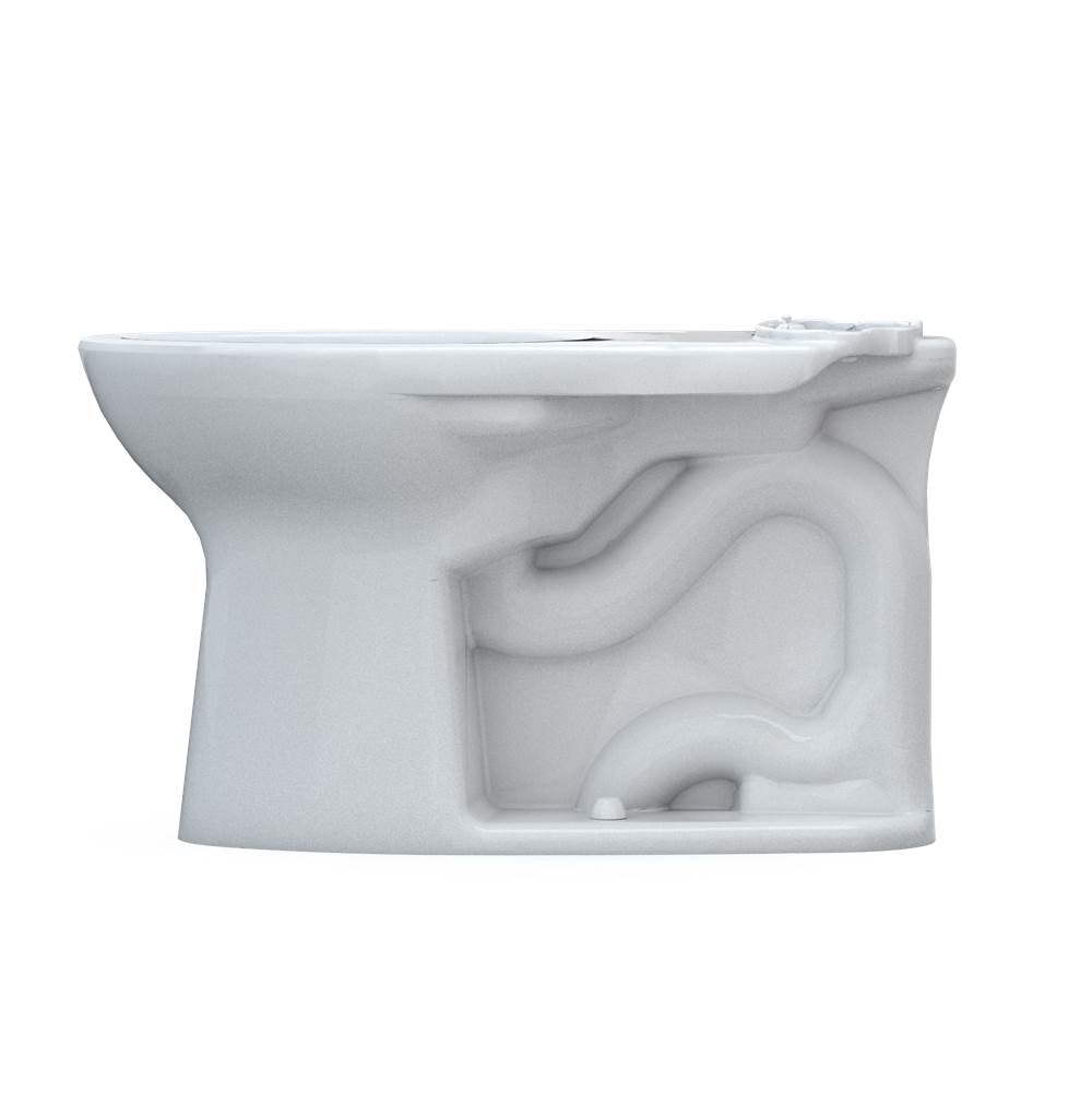 Toto Drake Elongated Universal Height Tornado Flush Toilet Bowl With Cefiontect, Washlet+ Ready, Cotton White