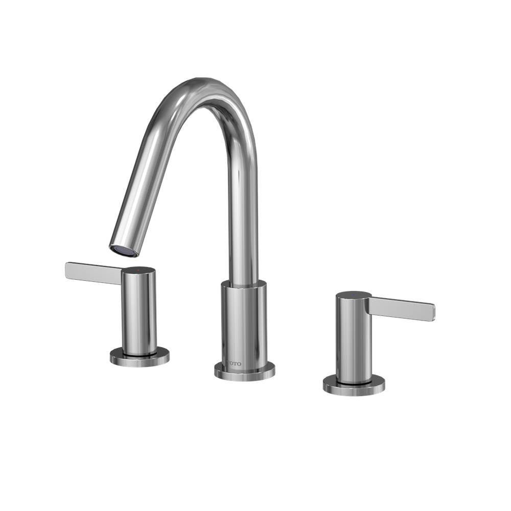 Toto Gf Two Lever Handle Deck-Mount Roman Tub Filler Trim, Brushed Nickel