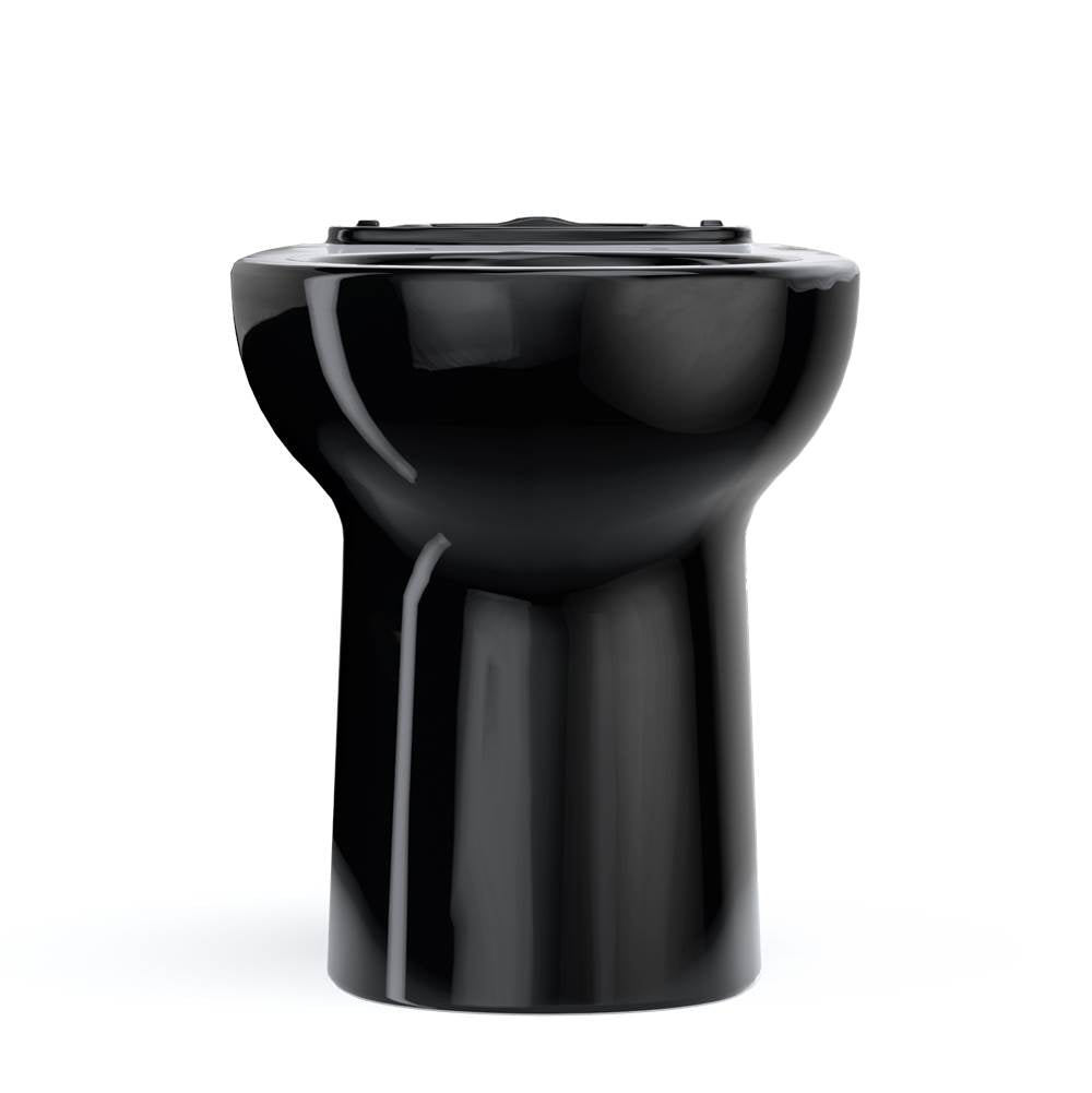Toto Drake Round Tornado Flush Toilet Bowl, Ebony