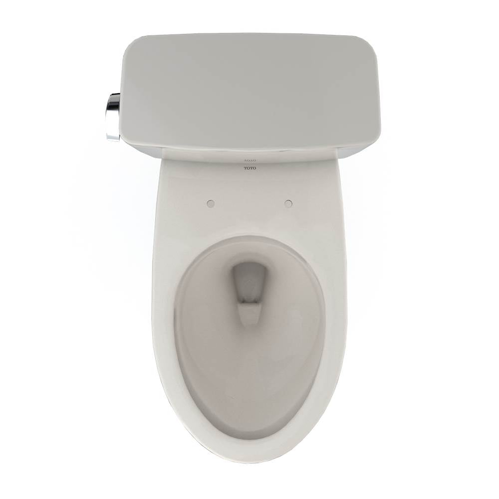 Toto Drake Two-Piece Elongated 1.6 Gpf Tornado Flush Toilet With Cefiontect, Cotton White
