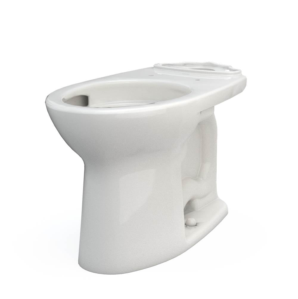 Toto Drake Elongated Tornado Flush Toilet Bowl With Cefiontect, Cotton White
