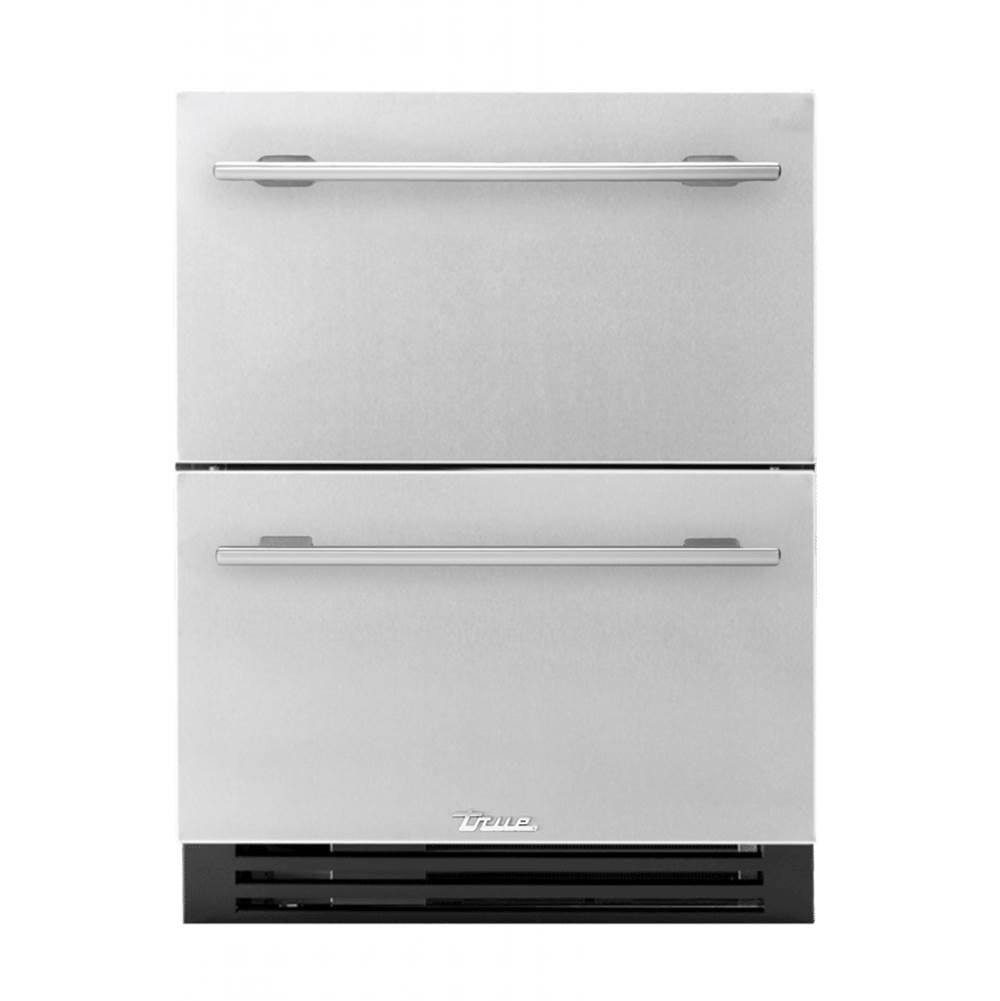 True Residential - Solid Stainless Steel Drawers - Bin Dividers Are Optional Accessory, Not Included