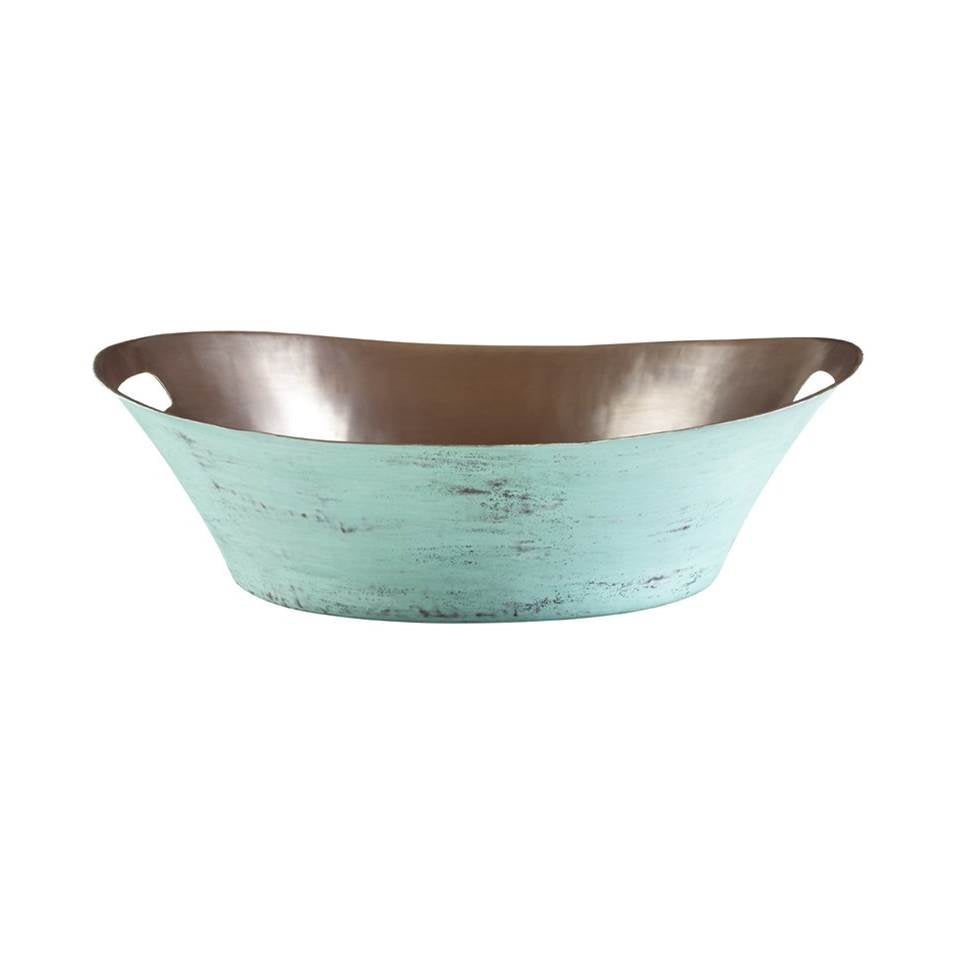 Thompson Traders - Santa Clara Copper Verde - Smooth Aged Copper Interior with Verde Exterior