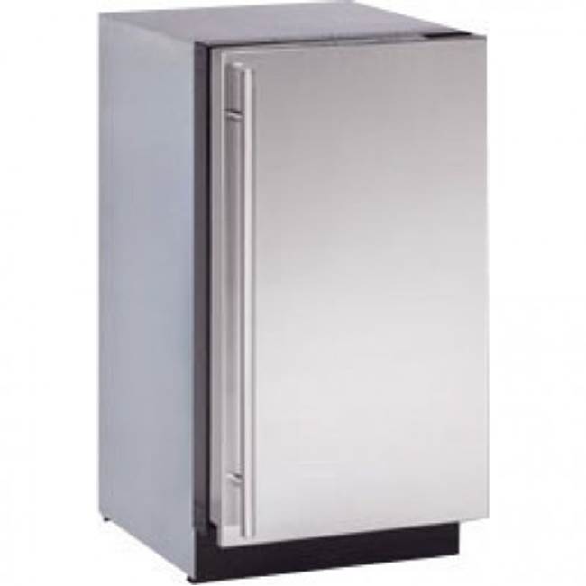 U Line - Solid Refrigerator 18'' Reversible Hinge Stainless 115v - Stainless