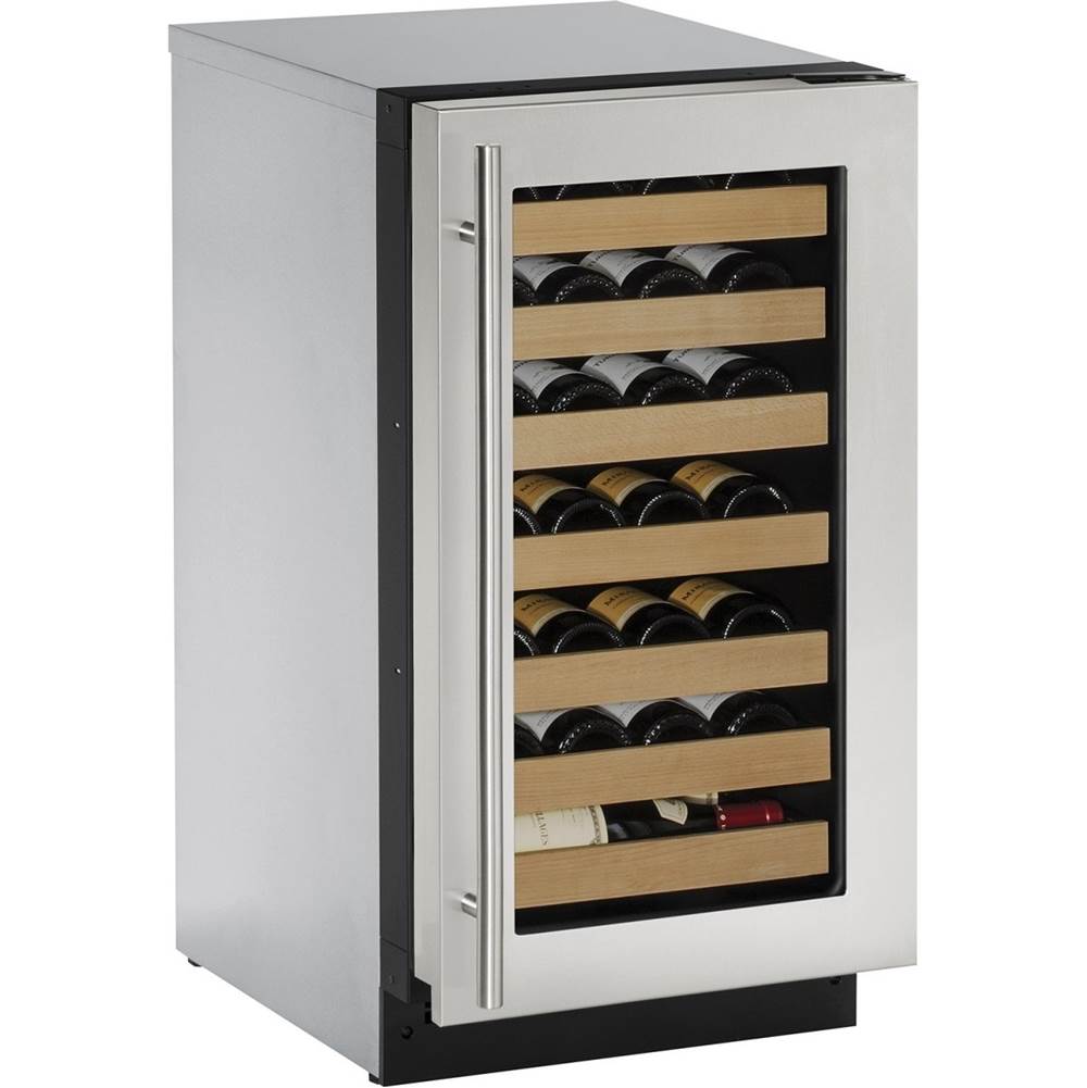 U Line - Wine Captain 18'' Reversible Hinge Stainless 115v - Stainless