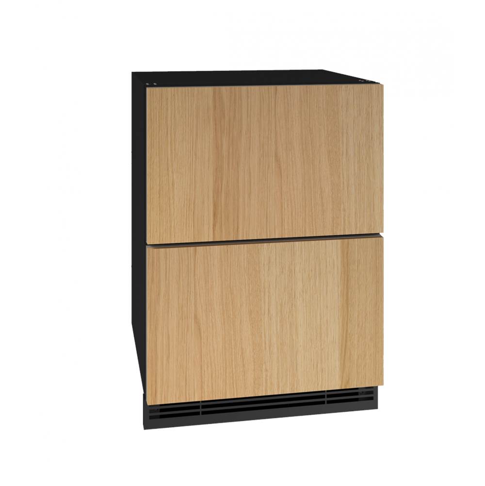 U Line - Refrigerator Drawers 24'' Integrated Solid 115v - Integrated