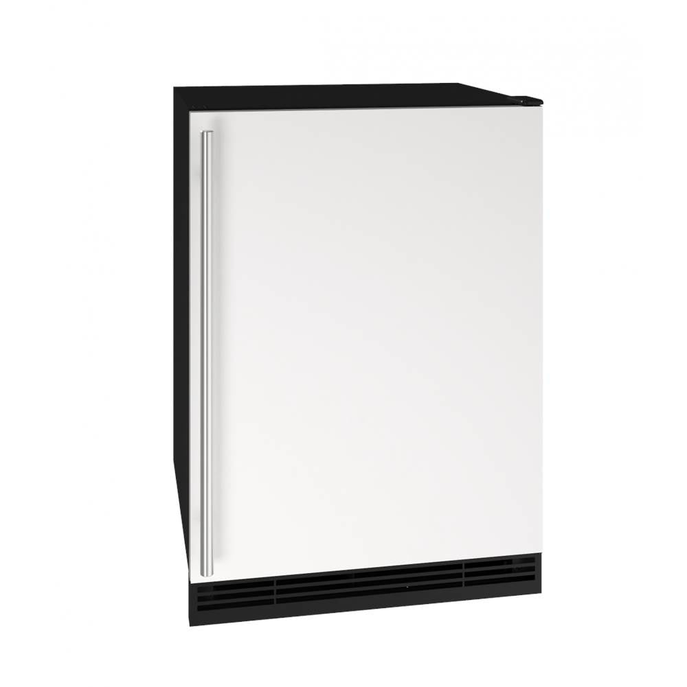 U Line - Solid Refrigerator 24'' Reversible Hinge White Solid 115v - White