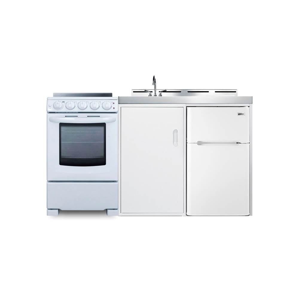 Summit Appliance - 60'' Wide All-in-One Kitchenette with Electric Range