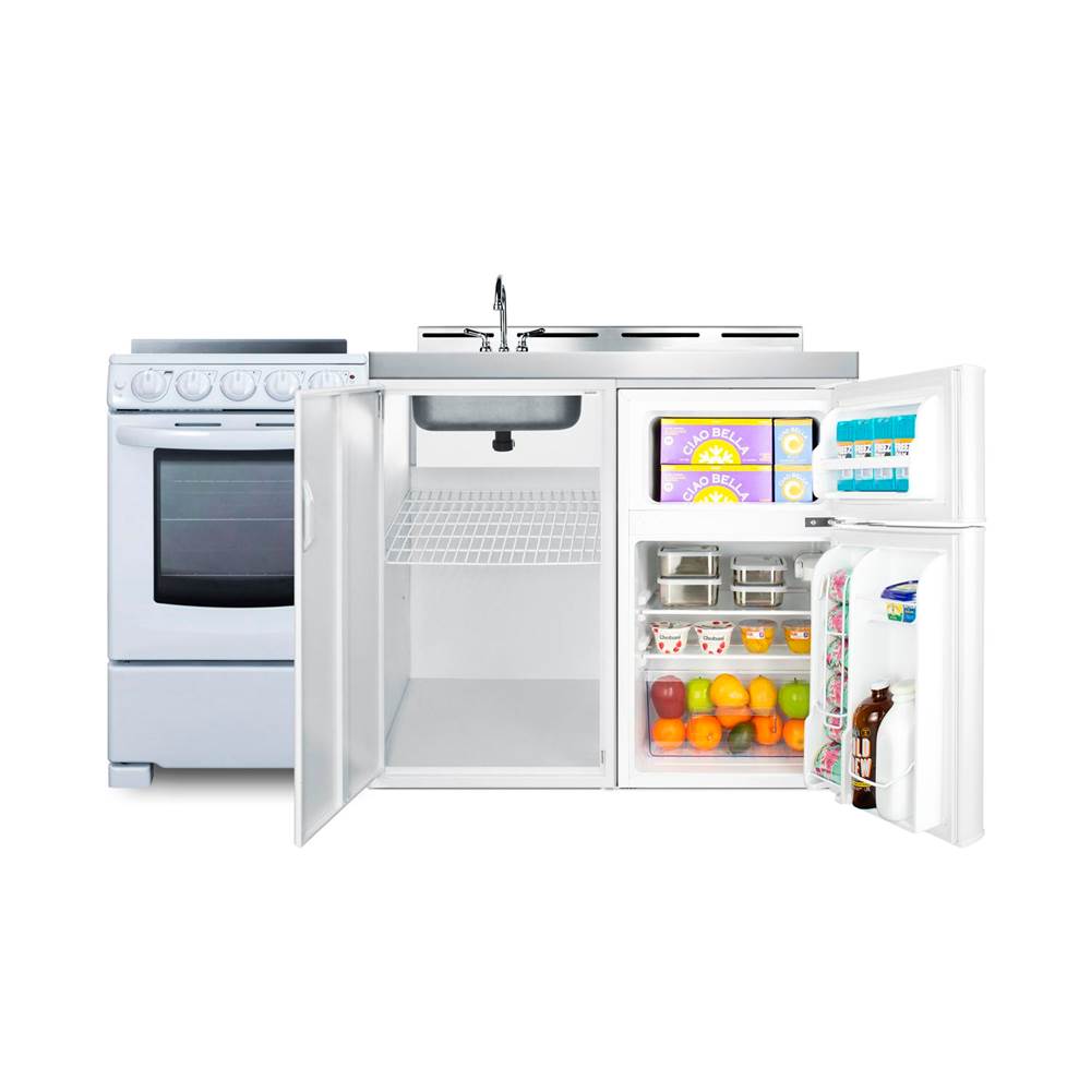 60'' Wide All-in-One Kitchenette with Electric Range