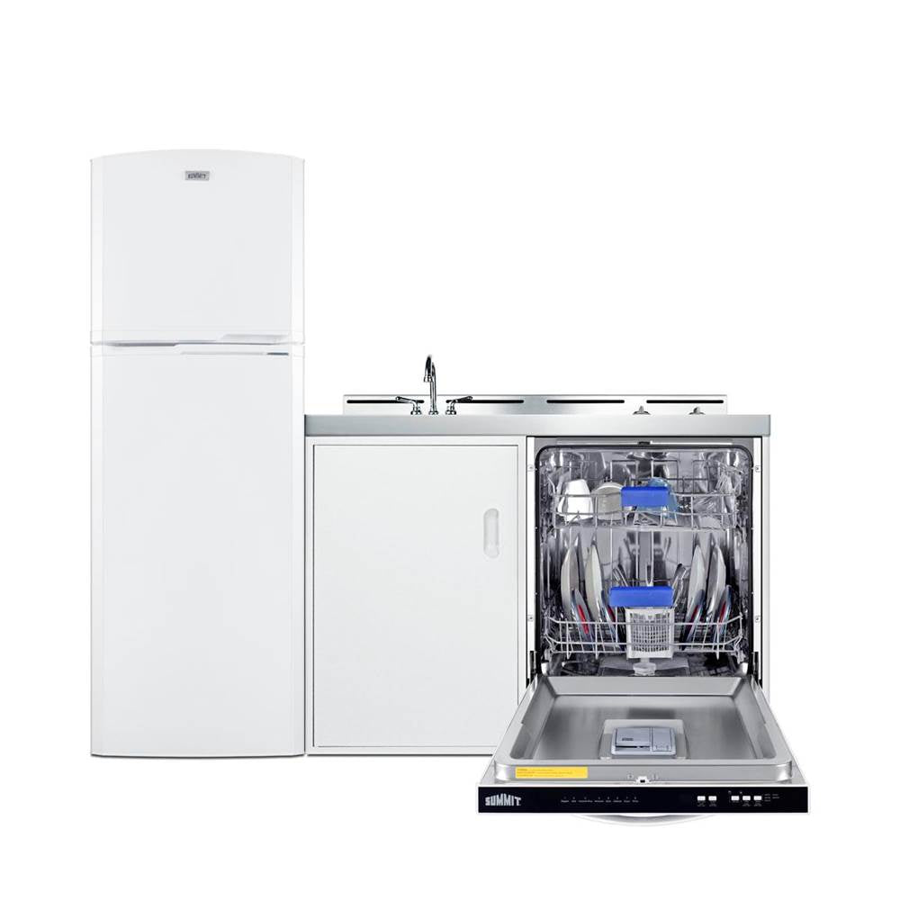 71'' Wide All-In-One Kitchenette with Dishwasher