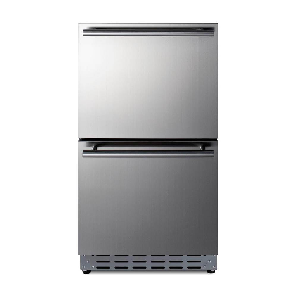 Summit Appliance - 18'' Wide Outdoor 2-Drawer All-Refrigerator, ADA Compliant