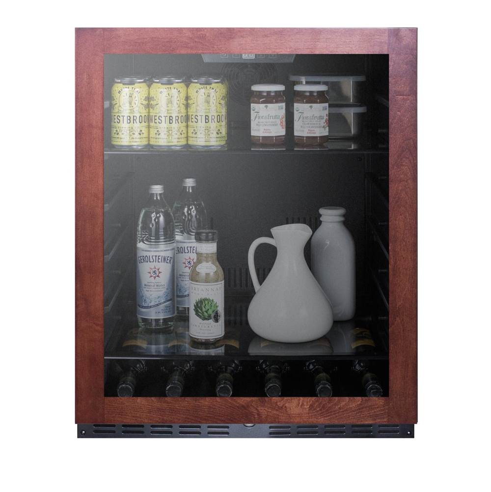 24'' Wide Built-In Beverage Center, ADA Compliant (Panel Not Included)