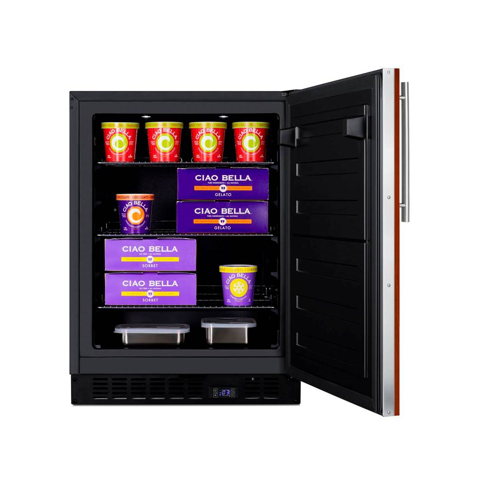 24'' Wide Built-In All-Freezer, ADA Compliant (Panel Not Included)