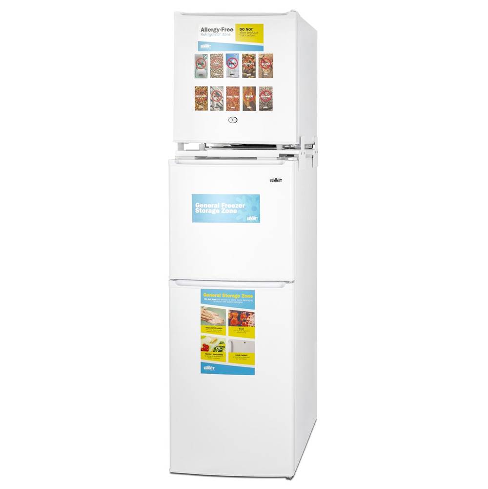 19'' Wide Allergy-Free Refrigerator/General Purpose Refrigerator-Freezer Combination