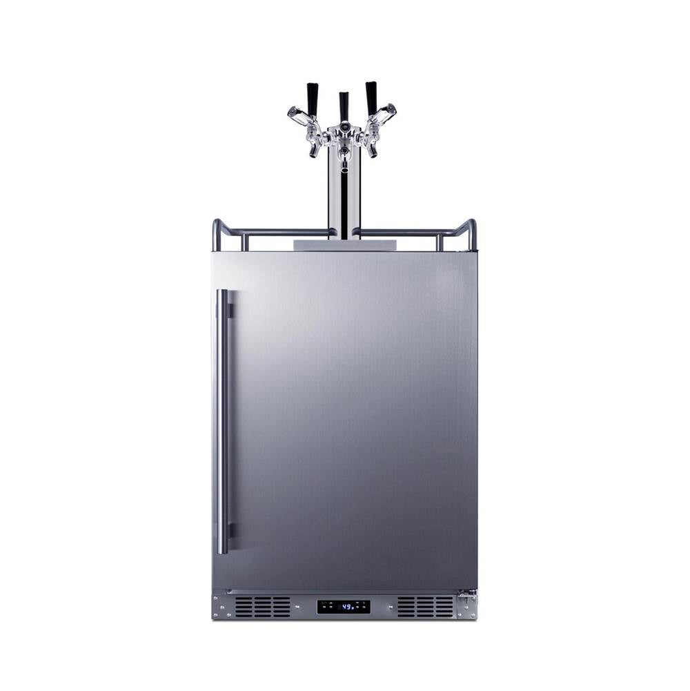 Summit Appliance - 24'' Wide Built-In Outdoor Commercial Beer Kegerator