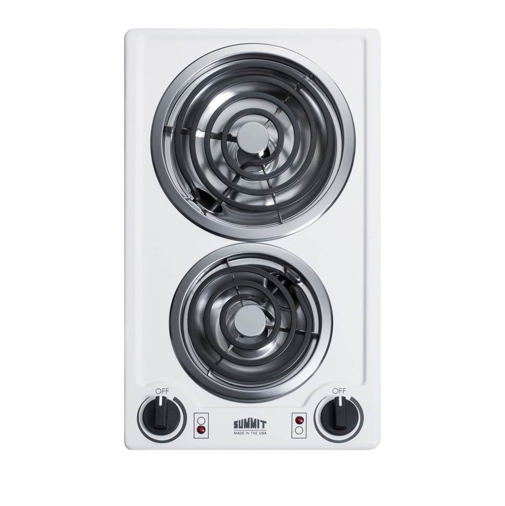 Summit Appliance - 12'' Wide 230V 2-Burner Coil Cooktop