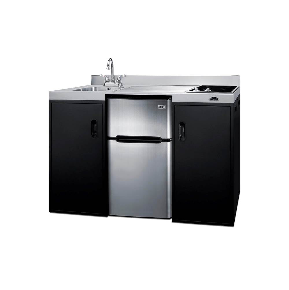 54'' Wide All-In-One Kitchenette, ADA Counter Height