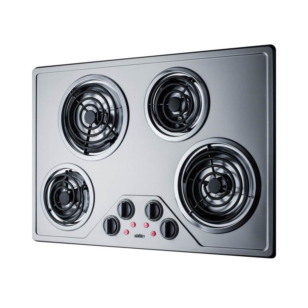 30'' Wide 230V 4-Burner Coil Cooktop