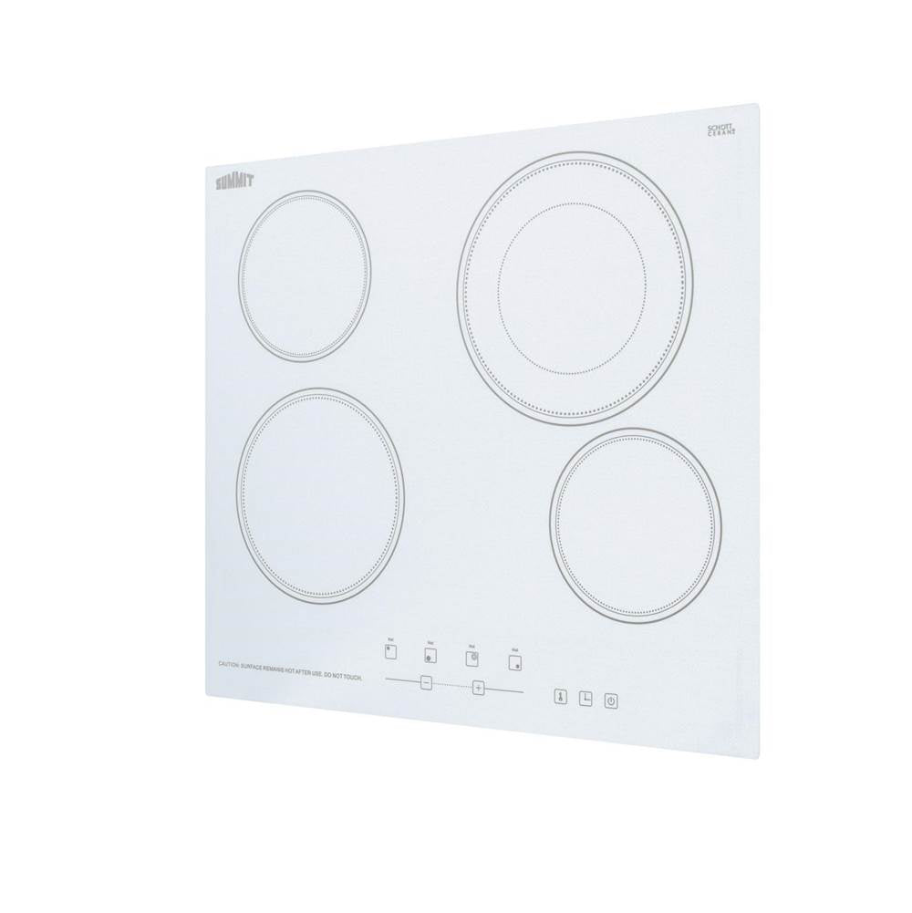 24'' Wide 230V 4-Burner Radiant Cooktop