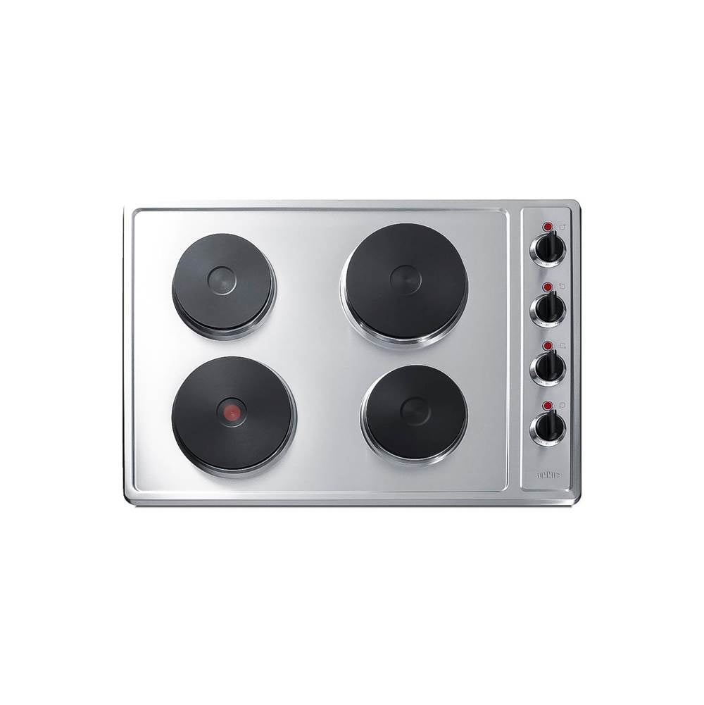 Summit Appliance - 30'' Wide 208/240V 4-Burner Solid Disk Cooktop