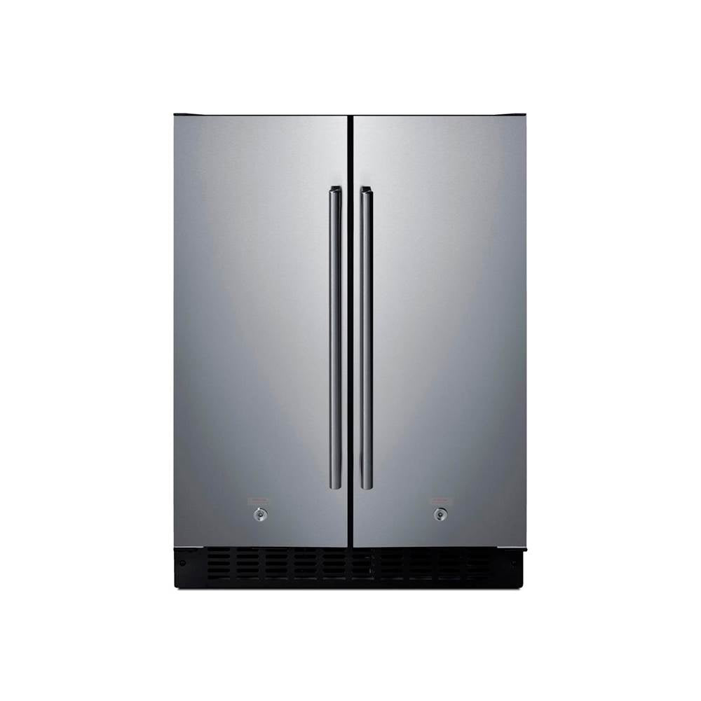 Summit Appliance - 24'' Wide Built-In Refrigerator-Freezer