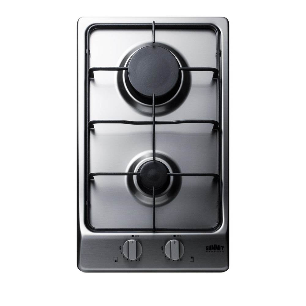 Summit Appliance - 12'' Wide 2-Burner Gas Cooktop