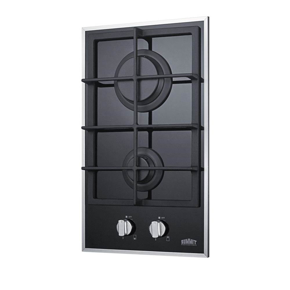 12'' Wide 2-Burner Gas Cooktop