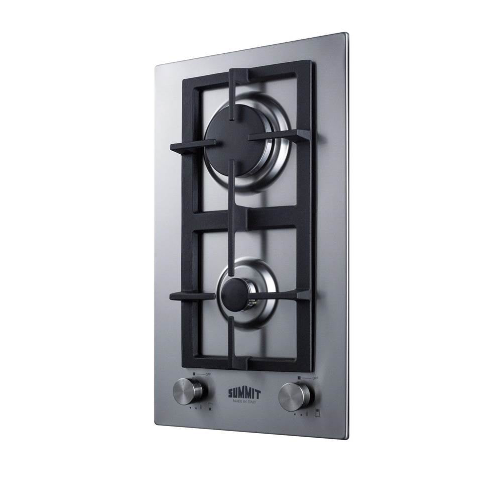 12'' Wide 2-Burner Gas Cooktop In Stainless Steel