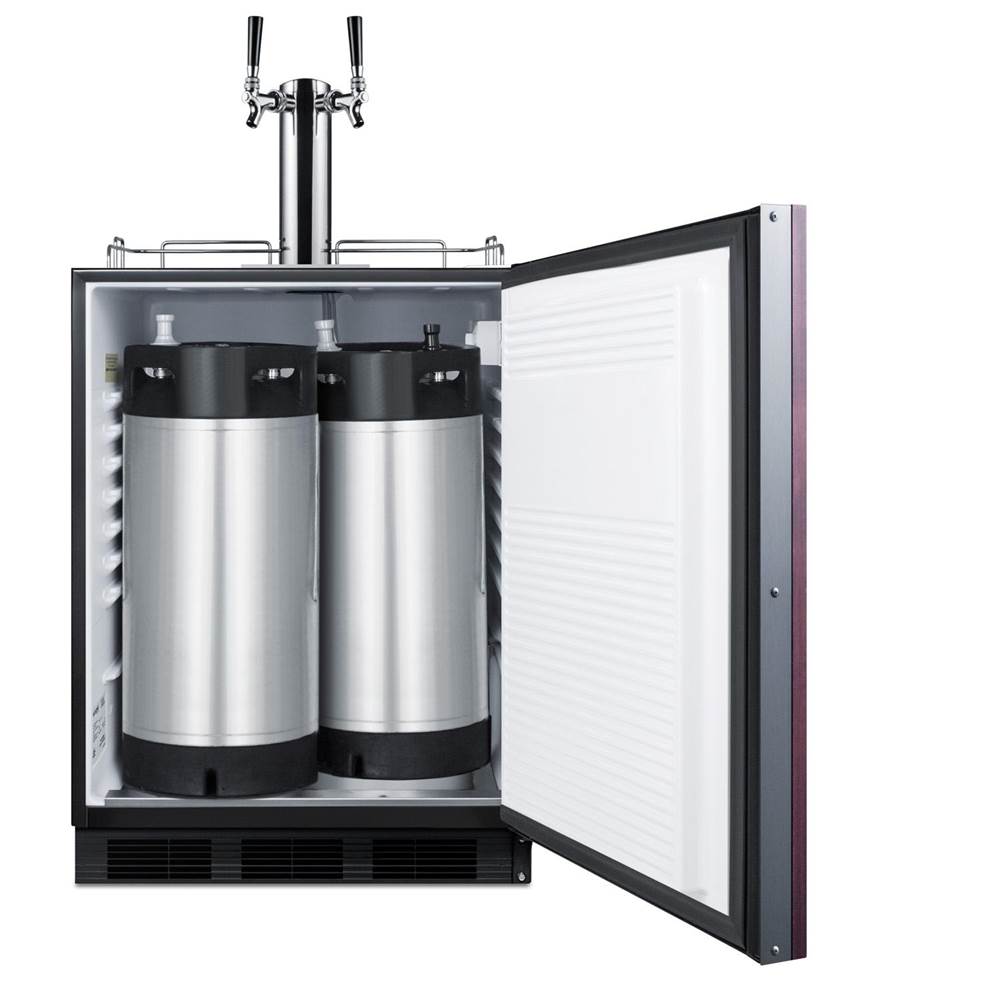 24'' Wide Built-In Cold Brew Coffee Kegerator, ADA Compliant (Panel Not Included)