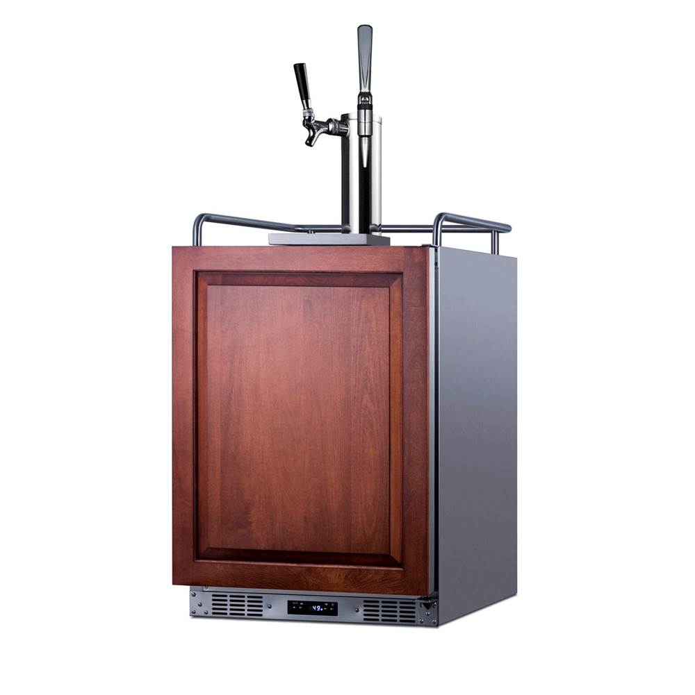 24'' Wide Built-In Cold Brew/Nitro Coffee Kegerator (Panel Not Included)