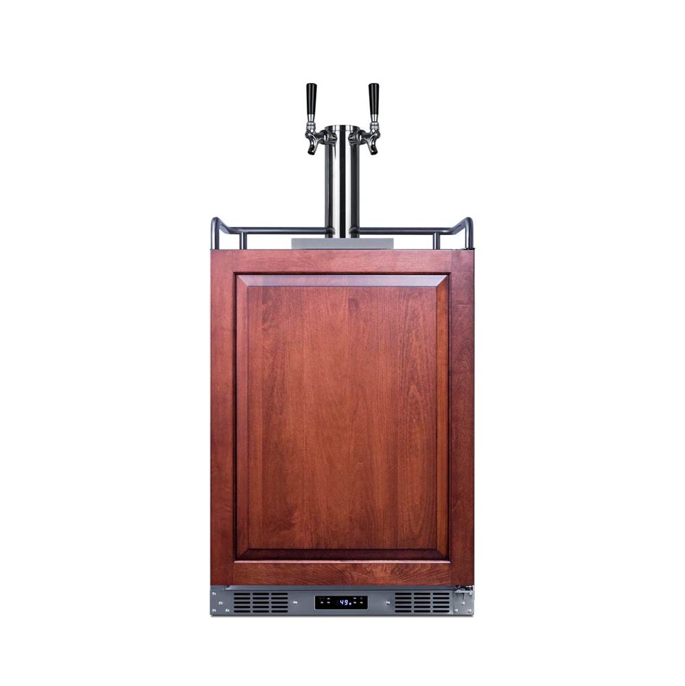 Summit Appliance - 24'' Wide Built-In Wine Kegerator (Panel Not Included)