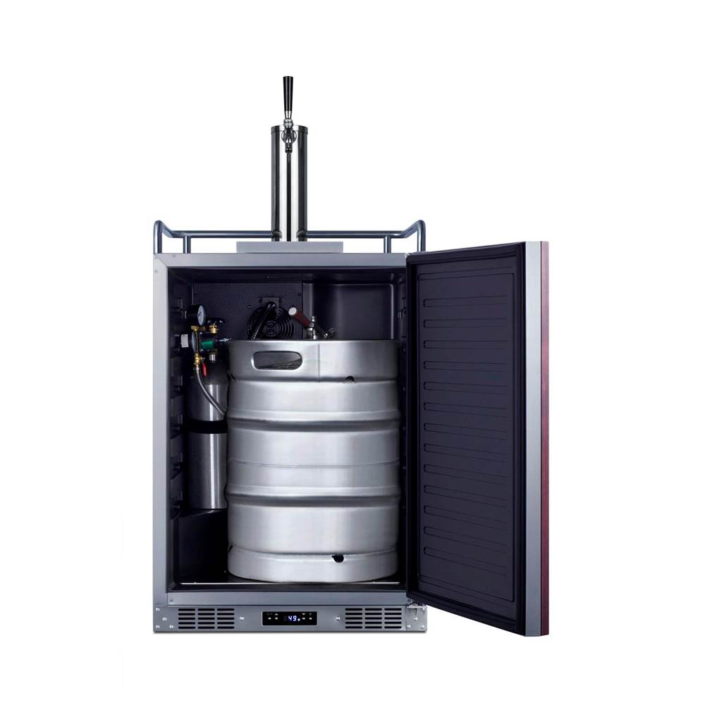 24'' Wide Built-In Kegerator (Panel Not Included)