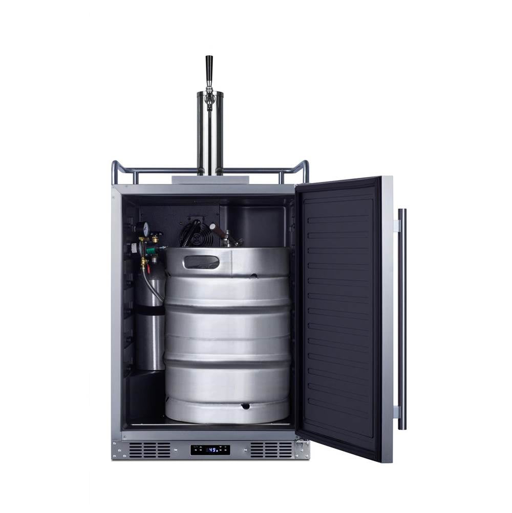 24'' Wide Built-In Outdoor Beer Kegerator
