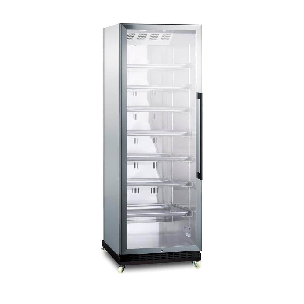 24'' Wide Mini Reach-In Beverage Center with Dolly