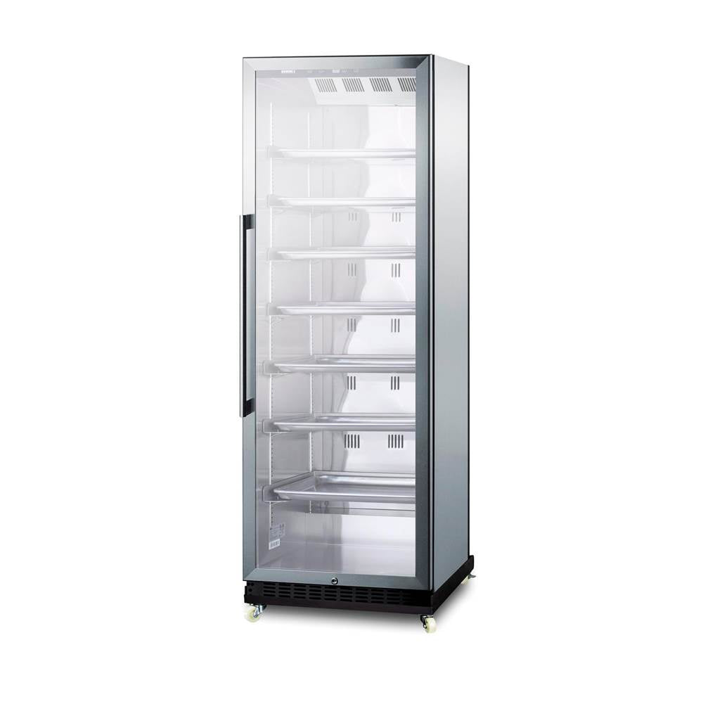 24'' Wide Mini Reach-In Beverage Center with Dolly