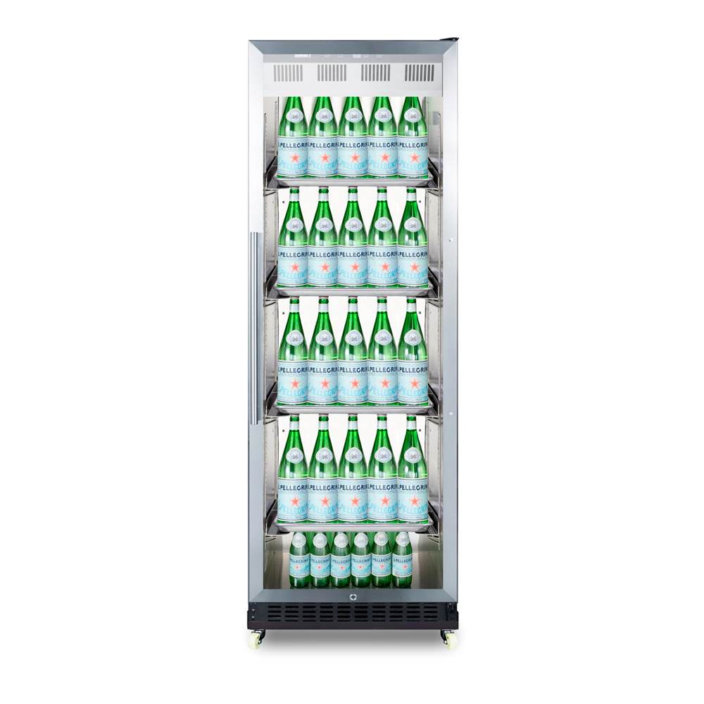 24'' Wide Mini Reach-In Beverage Center with Dolly