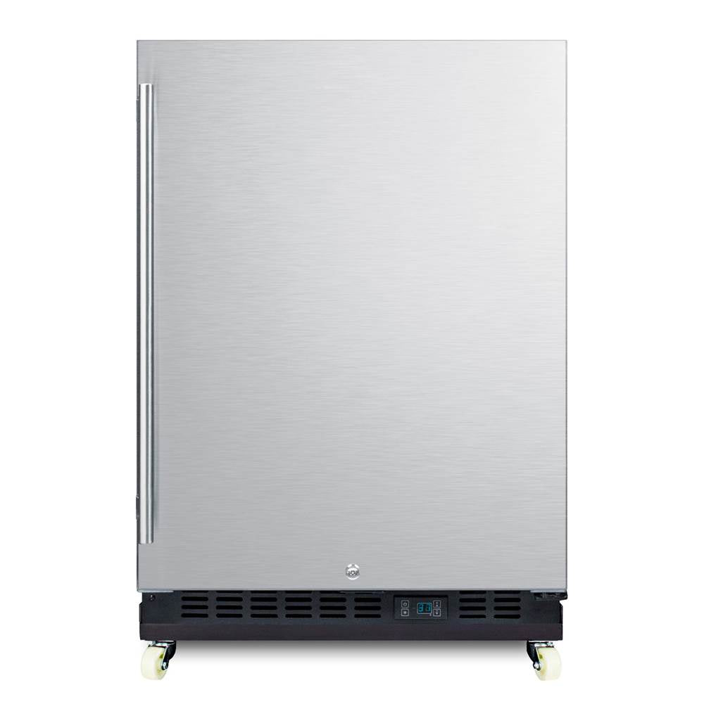 Summit Appliance - 24'' Wide Built-In Mini Reach-In Beverage Center with Dolly