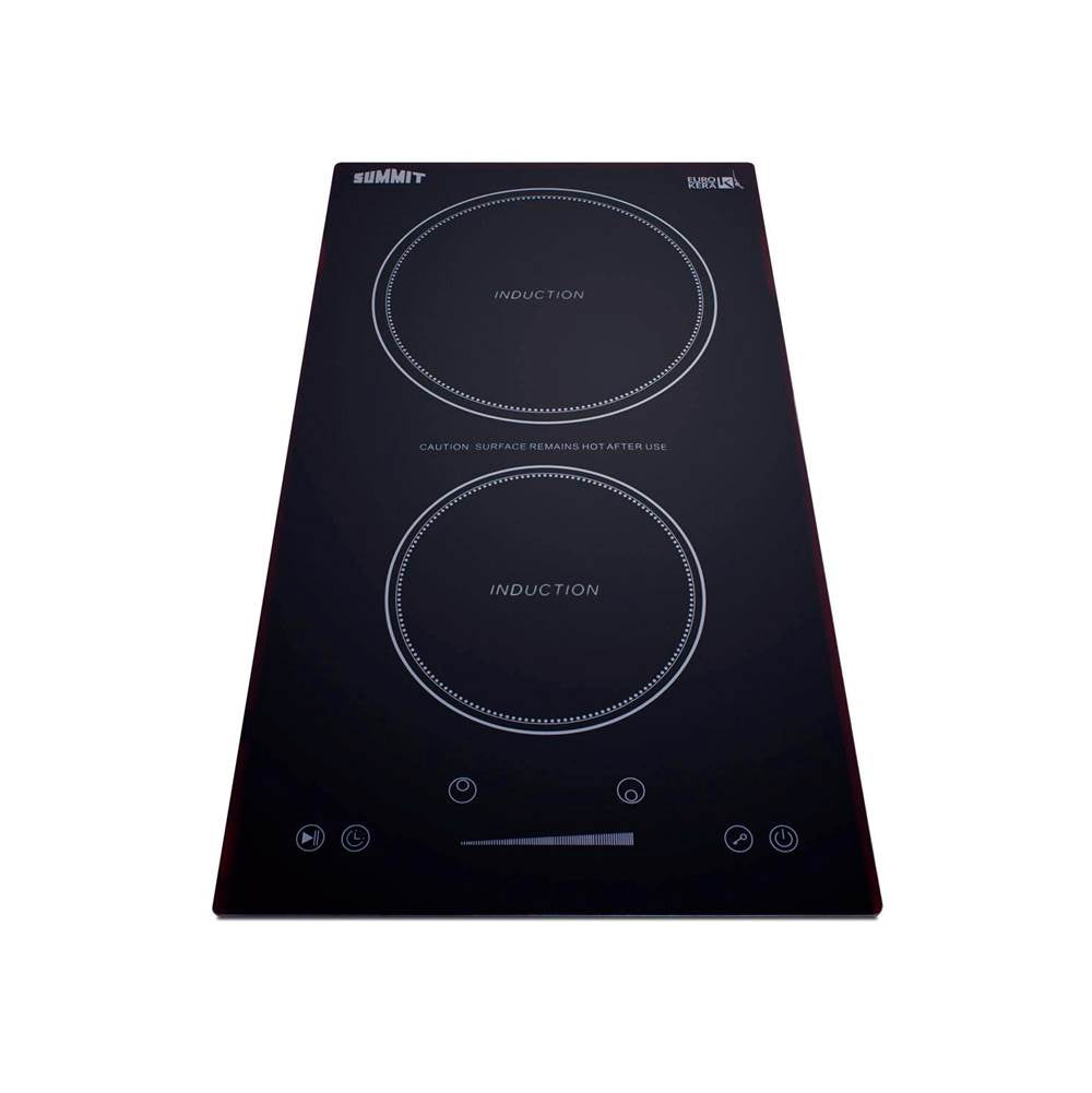 12'' Wide 115V 2-Zone Induction Cooktop, Cord Included