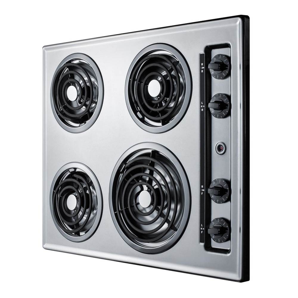 24'' Wide 230V 4-Burner Coil Cooktop